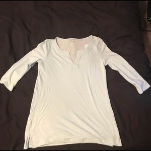 NWT Ann Taylor Loft Blue Top